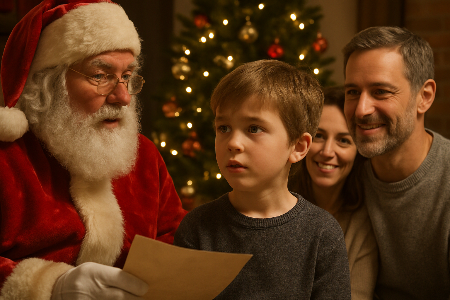 babbo natale esiste o sono i genitori - Illustration